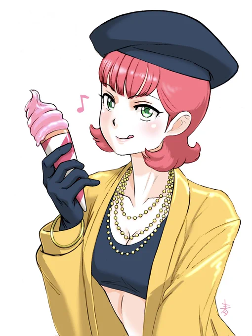あまりにも暑いのでお買い物途中で妻とアイスクリームを。
