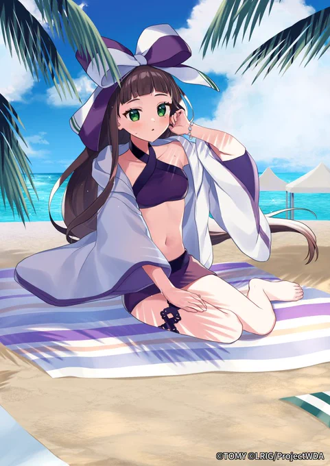 本日発売のWIXOSS「フェゾーネ DIVA with 電音部」にて水着姿のアンさんをたくさん描かせていただきました!よろしくお願いいたします! #ウィクロス発売記念 