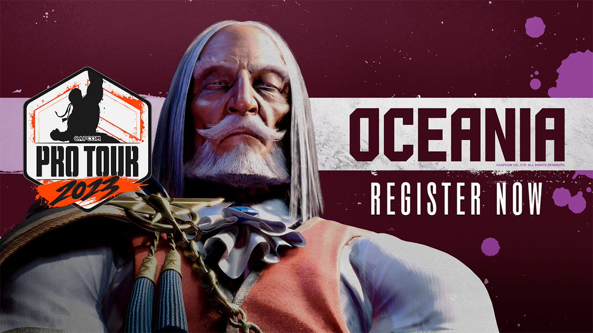 StreetFighter's tweet photo. 📣 Calling all Oceania fighters! Remember to sign-up to fight in the #CPT2023 run for a chance to win $1 million!

🏆 Details - https://t.co/4lJBlDEQ1X https://t.co/gChU2Ro4NN