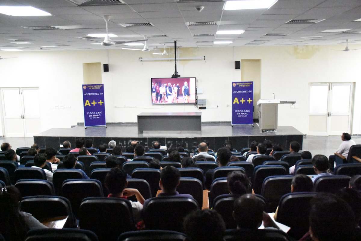 CURajasthan's tweet photo. C U Raj witnessed the incredible live telecast of inauguration of 2nd Shiksha Samagam on 3rd Anniversary of NEP. What an honor to hear speech by Hon'ble PM Narendra Modiji. Vision for education shared today is truly inspiring. #3YearsOfNEP 
Prof Anand Bhalerao
Vice Chancellor https://t.co/dSftLR1eHF