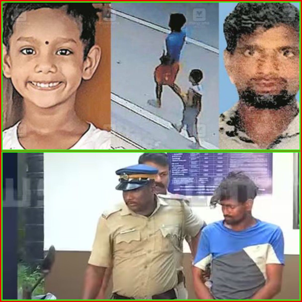 MahaRathii's tweet photo. Chandini's lifeless body was discovered in a sack; kidnapper ASAFAK ASLAM has been captured by the KP !!🚨
The lifeless body of the missing five-year-old Chandini was discovered near the market in Aluva. The market porters found a suspicious sack and, upon untying it, they found the deceased child's remains.
Since yesterday, there has been an ongoing search to find Bihar native Chandini, who went missing from her home in Choornikkara. According to the report, her body was found in a broken and bent position, placed inside a sack.
The accused, Asfaq Alam from Assam, who was arrested on Friday, informed the police that he handed over the child to another #PEACEFUL person with the assistance of a friend.
In his statement, Alam said that someone named Sakeer Hussain paid some money and took the girl. On Saturday morning, the police arrested Alam's two friends because of what he said. Now, they are being questioned.,
Forensic experts are examining the site.
#Chandini #kerala #murder #aluva #keralaNews #Thekeralastory #No1kerala #PEACEFUL