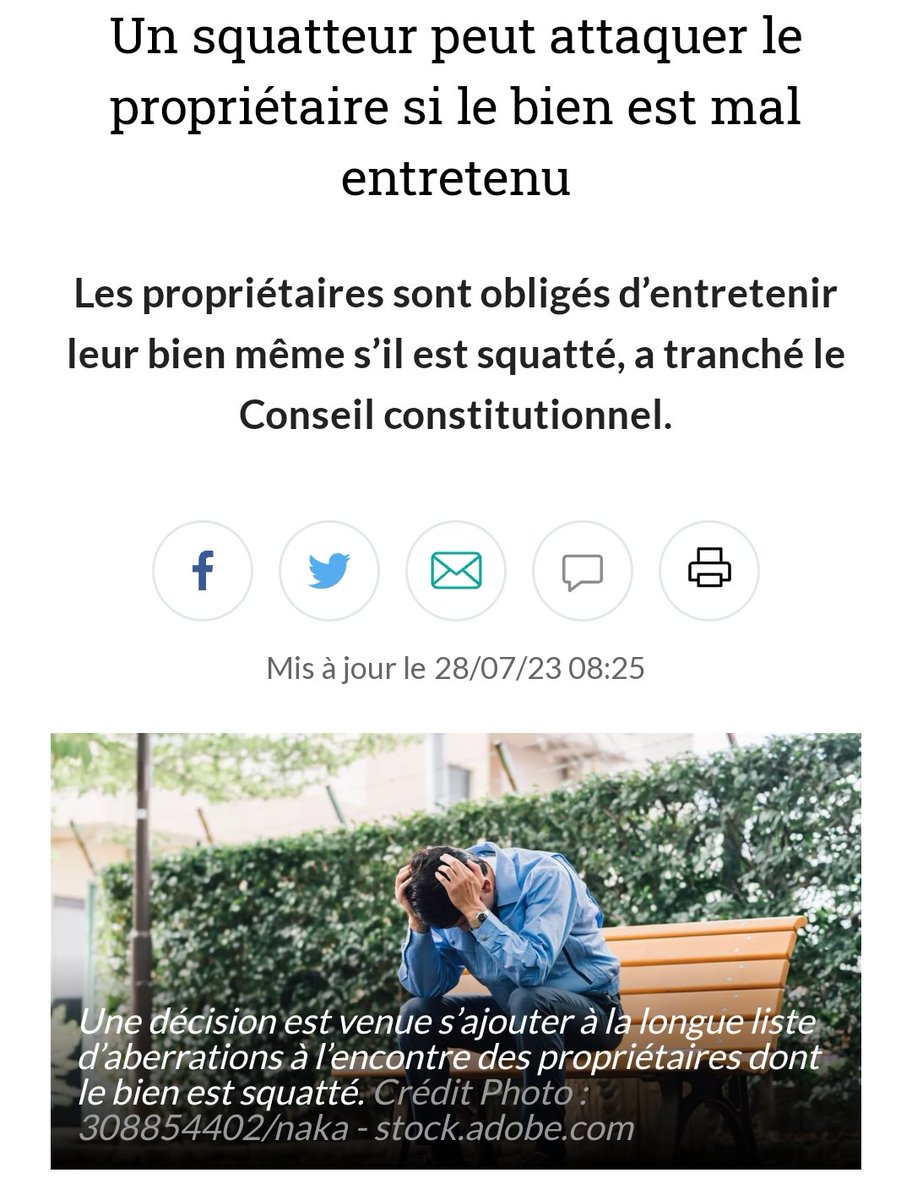 Inconforme75's tweet photo. El Consejo Constitucional en 🇨🇵Francia ha dictaminado que un okupa puede denunciar al propietario si la propiedad okupada está mal mantenida.
Francia, siempre un paso adelante!!!🤡
https://t.co/TReYw9Bhjd https://t.co/wAQMO1LfGC
