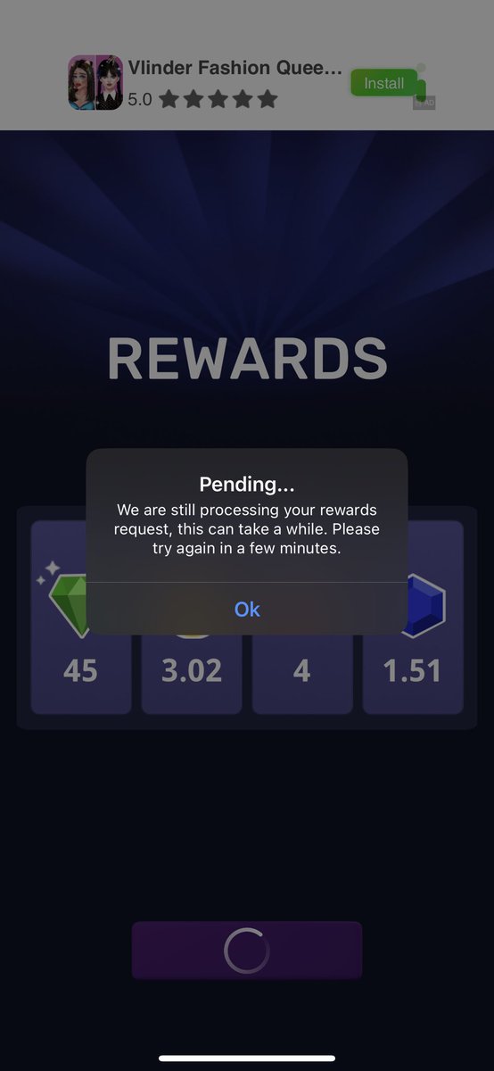 mirwaysi's tweet photo. @walken_io It keeps showing this message i reinstalled the app but still same it doesnt give me the reward please how to solve it https://t.co/2ACwvahogh