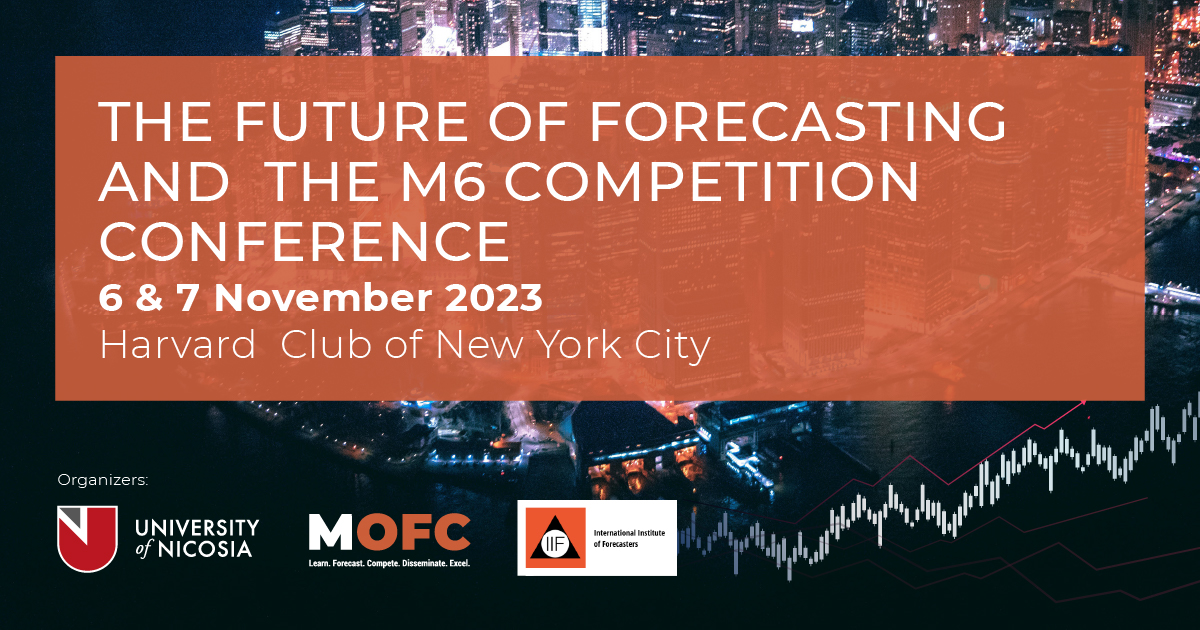 LAST CALL for $400 early bird discount on tickets

Taking place at the prestigious Harvard Club of New York City the conference promises to be an exceptional gathering of industry leaders &amp; visionaries &amp; will cover many critical &amp; emerging aspects of forecasting.