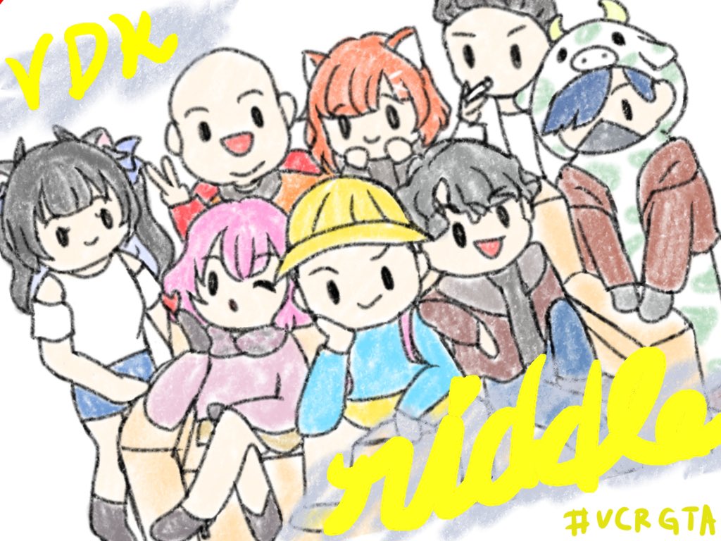 NAAaa3c's tweet image. #VCRGT絵
#VDK #バニラ最強卍 #よるよるめも #ラトアート #なるせかいたよ #デブ画  #スタンミじゃぱん #morohaUK
文字色間違えて再掲です🙇🏻‍♀️💦