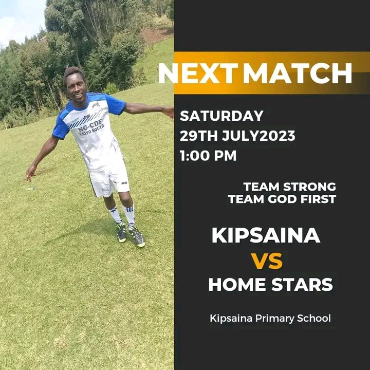 Lelbon_Senior's tweet photo. Kupsaina Fc Welcomes Homestars at home. Both teams are performing well in league with Kipsaina in 2nd position and Homestars in third. The question is, will kipsaina continue with their good performance at home?. Welcome and enjoy the Beautiful game. #TeamGodFirst. https://t.co/cDg5Z9xLjy