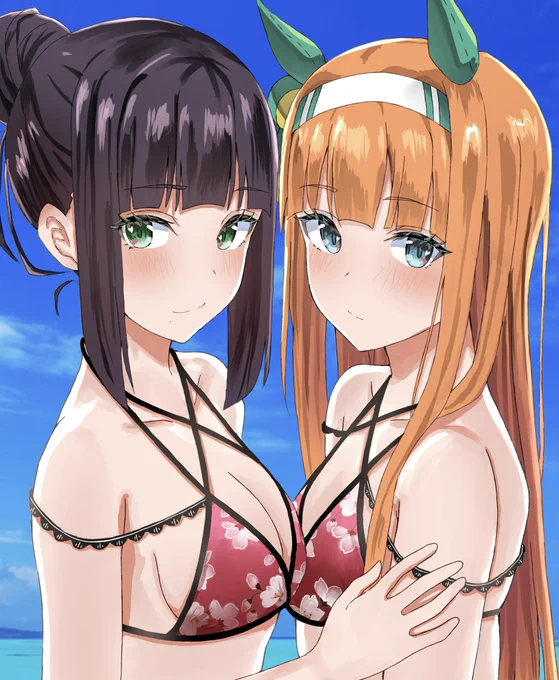明日推し×推しの神イラスト()投稿します! #ウマ娘 #lovelive