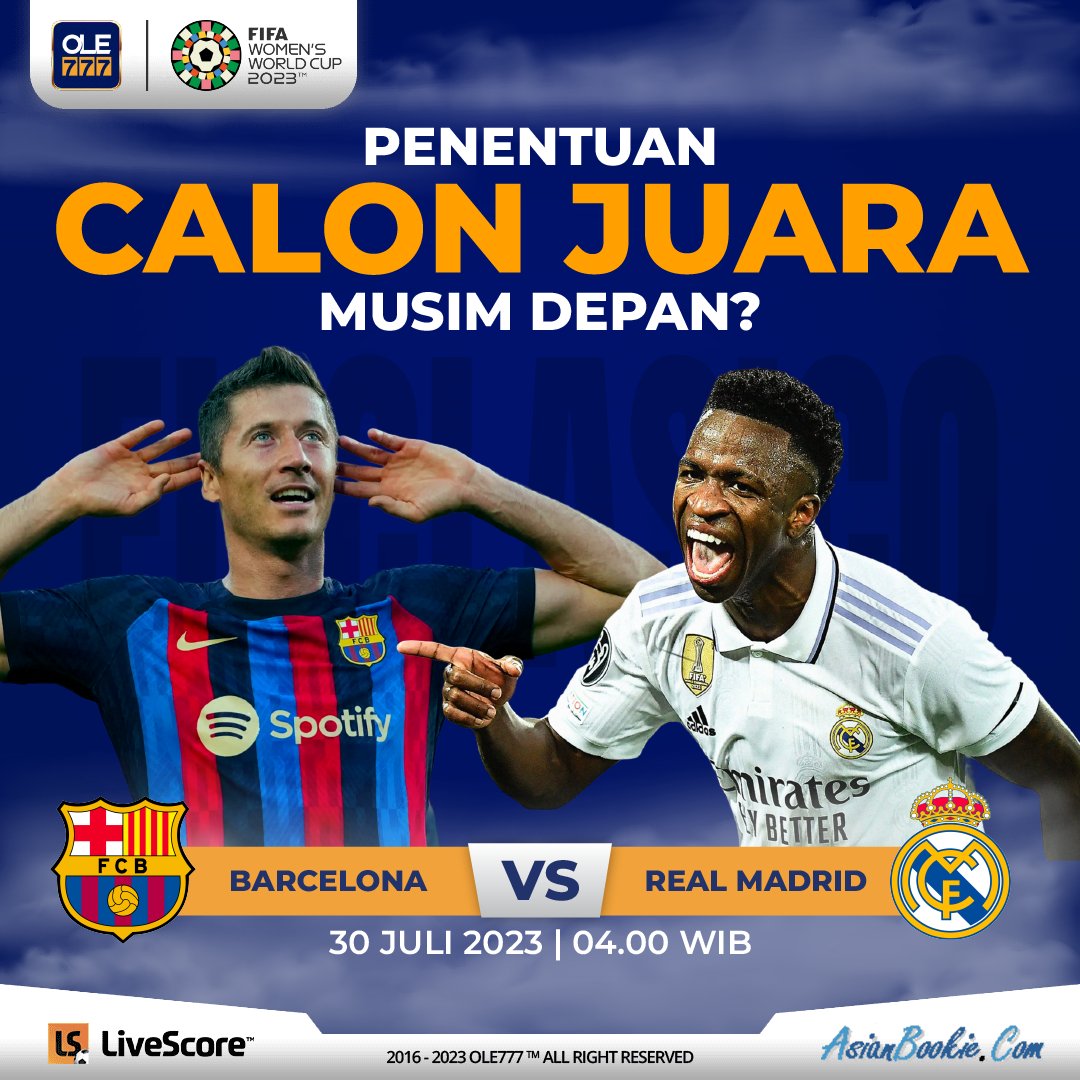 ole777official's tweet photo. Sang juara bertahan La Liga siap hadapi musim baru dengan hadapi kekuatan baru dari Los Galacticos. Siapakah yang akan menjadi calon juara musim depan? https://t.co/oMBbPCViPx