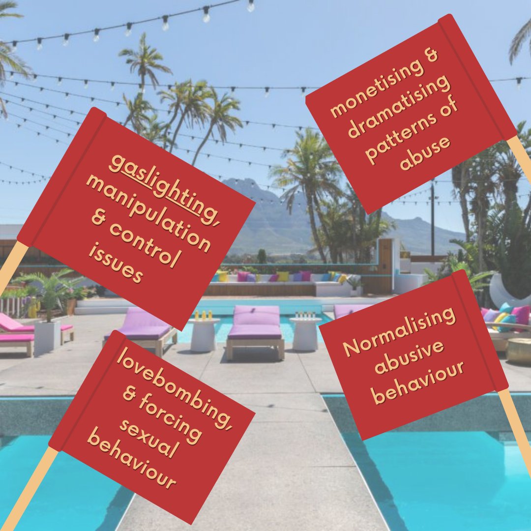 IChooseFreedom_'s tweet photo. #loveisland provides young people with unhealthy examples of what relationships should look like. The red flag behaviour some islanders show cannot be allowed to be normalised. If you see abusive behaviour on the show, please speak out about it. We ask @itv to please take action. https://t.co/zC9lJ9CkK9