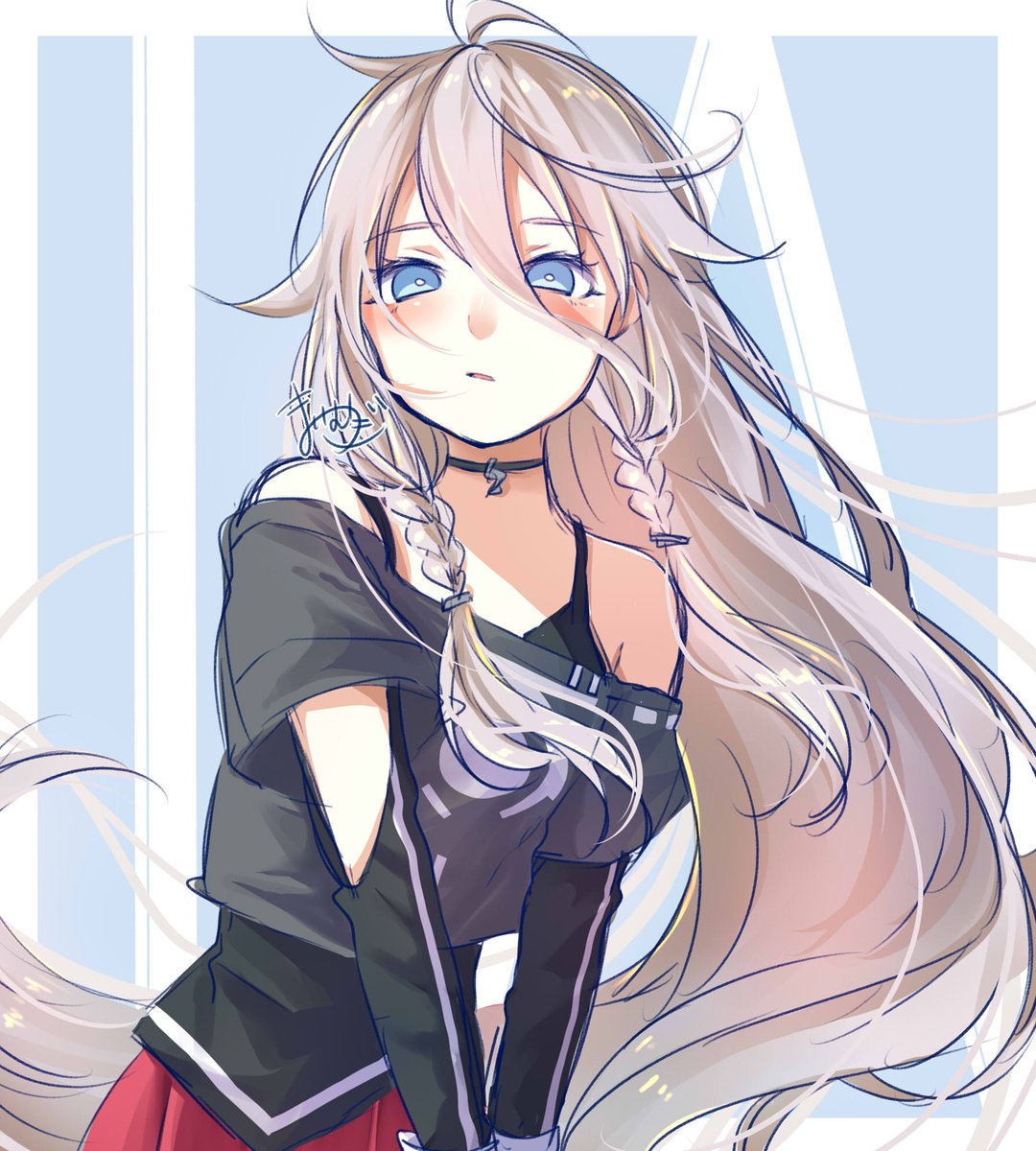 ia (vocaloid) 1girl solo long hair skirt blue eyes very long hair braid  illustration images