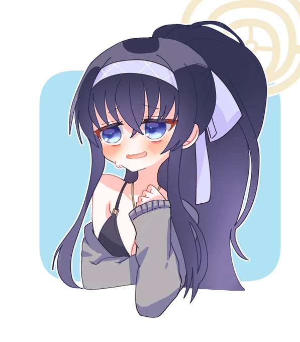 ヘイロー忘れてたので再投稿ウイちゃん 前のを見て下さった方ありがとうございます #ブルアカ
