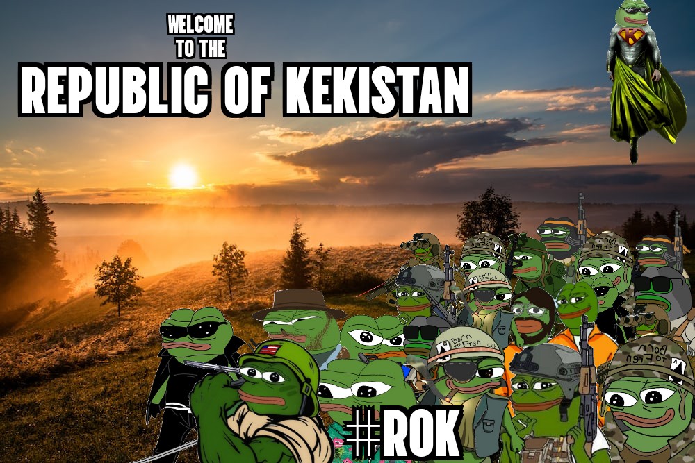 MRXvMRX's tweet photo. The fight for freedom continues #Kekistan, stay strong 💪🐸
✔️Contract Renounced
✔️No Airdrops
✔️CG Listed
✔️CMC Listed
✔️LP Burnt FOREVER
✔️0/0 tax
✔️Community Run
@rokekistan
https://t.co/RWdJS0MdpG…
#ROK #ROKARMY #ROKNATION #ROKNATION #KEKISTAN #KEK #MEME https://t.co/R6gcbMPkuY