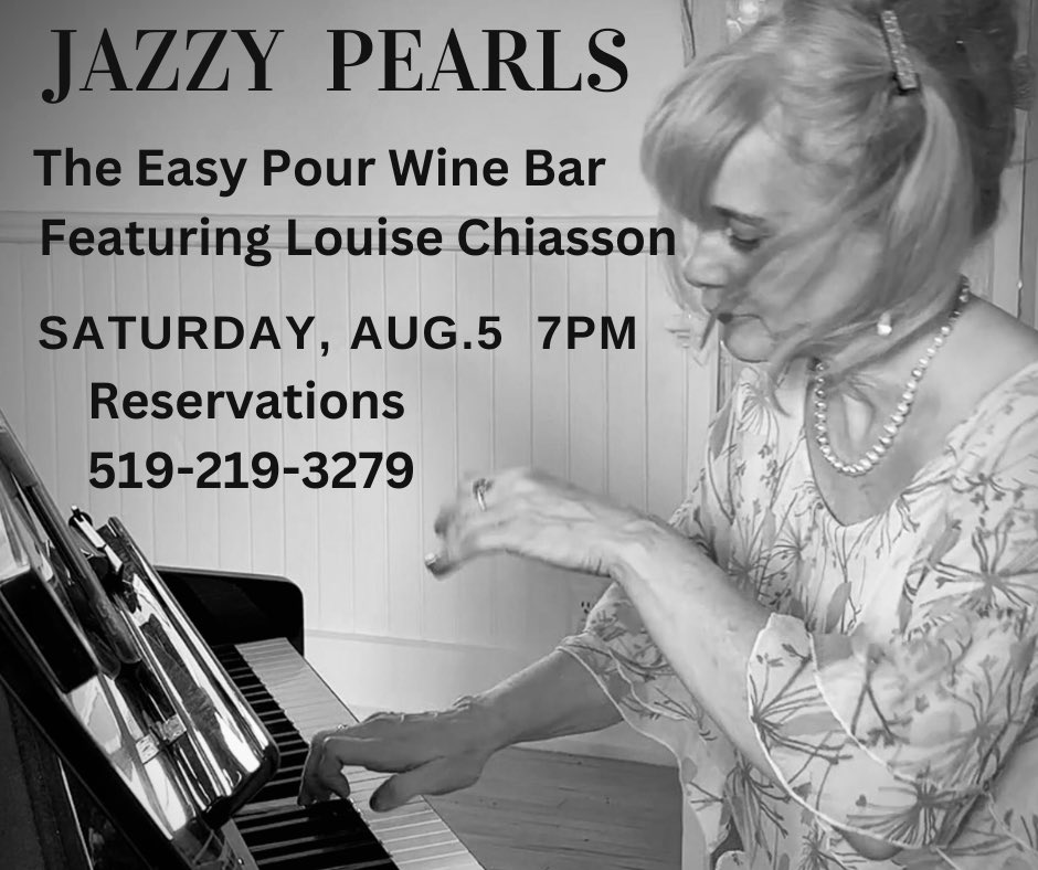 JazzyPearlsLive's tweet photo. It’s been a while ( I had to slow down a little… 🥲 ) but… Returning at “The Easy Pour Wine Bar” in Cambridge On - on Piano &amp; Vocals this time around. Saturday Aug.5 at 7:00 pm. It will be nice to come alive again … 🎶🙏🏻🌷 https://t.co/XyHSsKzeXU