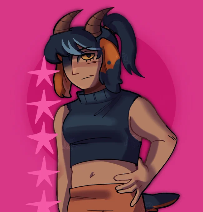 ARTFIGHT 29 -- marina (for ratherbearoace) #digitalart #artfight2023