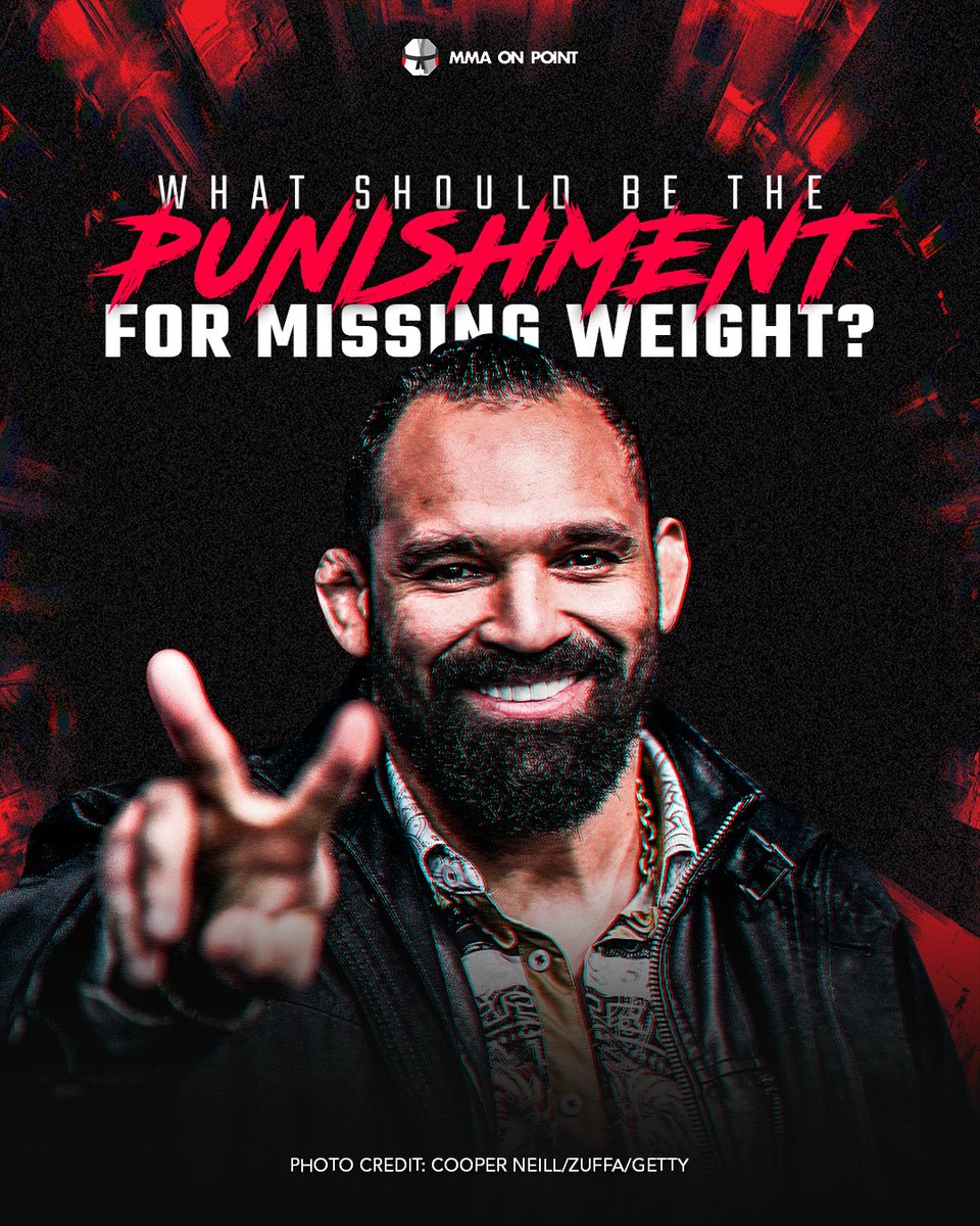 mmaonpoint's tweet photo. What would be the ideal repercussion for missing weight? #UFC291 https://t.co/GAtmnQCwV4