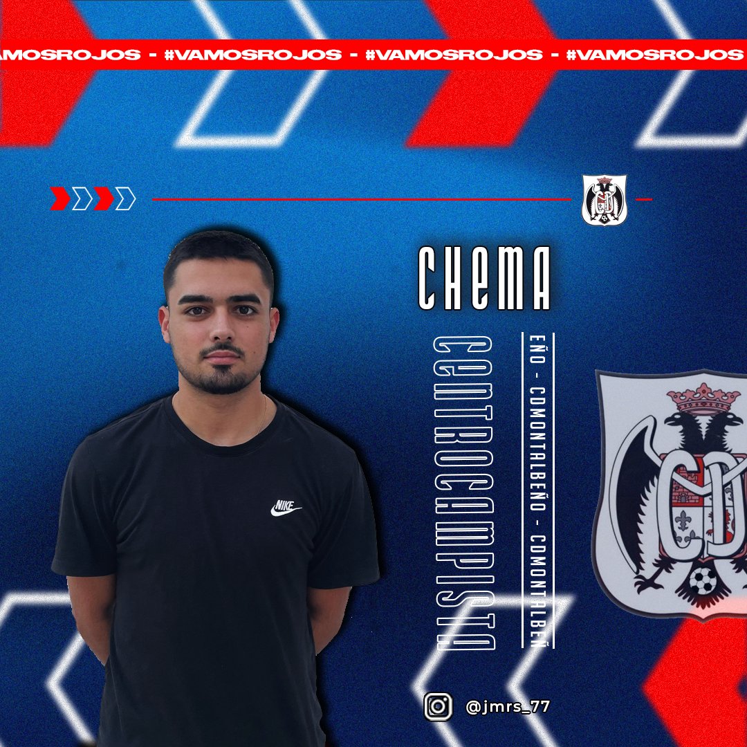 𝐑𝐄𝐍𝐎𝐕𝐀𝐂𝐈𝐎𝐍𝐄𝐒|  

La próxima temporada seguirá con nosotros Chema . 

Talento en el centro del campo para seguir las órdenes de Francisco Ortiz.  

Mucha suerte para esta temporada!
 
#vamosrojos