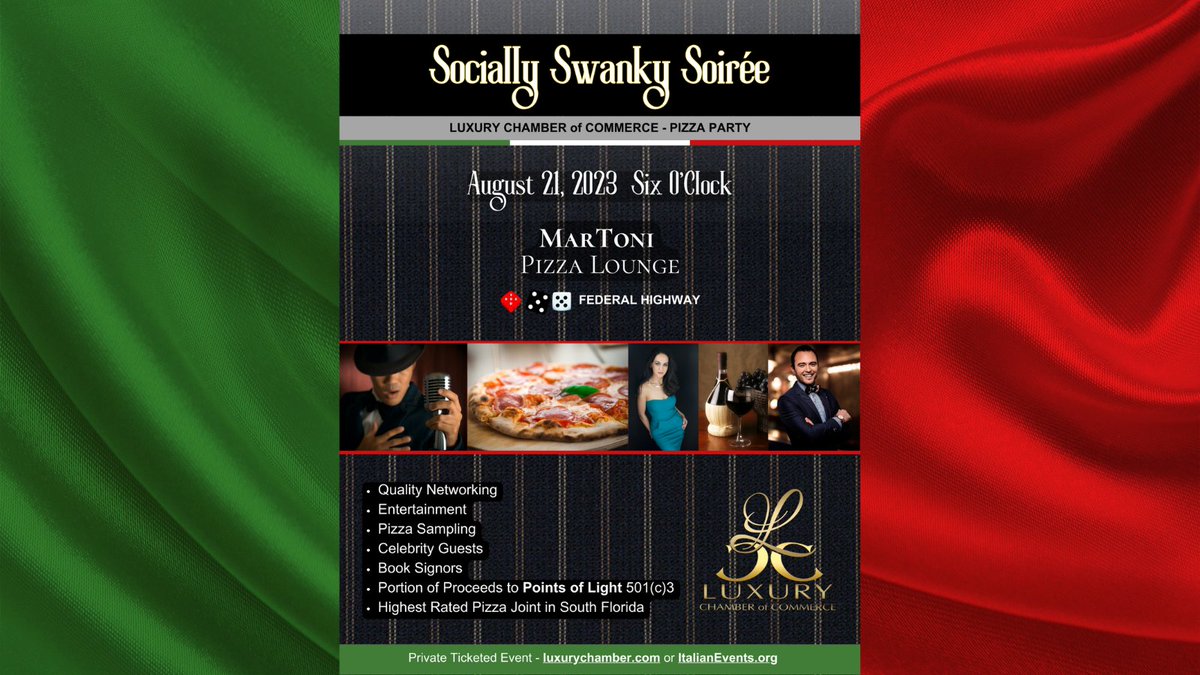 SalsaDirectory's tweet photo. Fiest de lujo de Networking en MarToni Pizza Lounge - Pompano Beach, FL https://t.co/klX7FeyNuE