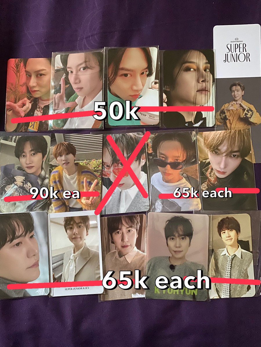 onlyptg_uni's tweet photo. Update, bagi yang minat bisa DM Elfs #SUPERJUNIOR wts super junior photocard #Zonajajan Leeteuk Heechul Yesung Shindong Eunhyuk Donghae Siwon Ryeowook Kyuhyun 슈퍼주니어 NingNing Aespa, want to sell. https://t.co/DQpoHFSpL7