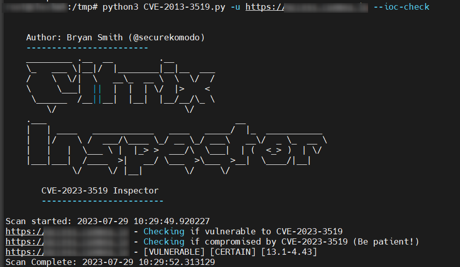 Deyda84's tweet image. —- Updated Blog Post —-

Now with the link to the Citrix Inspector script from @securekomodo for @NetScaler (@Citrix ADC) CVE-2023-3519.

bit.ly/3OnoSkU

#CTP #CitrixCTP #Citrix #CitrixADC #NetScaler #AAA