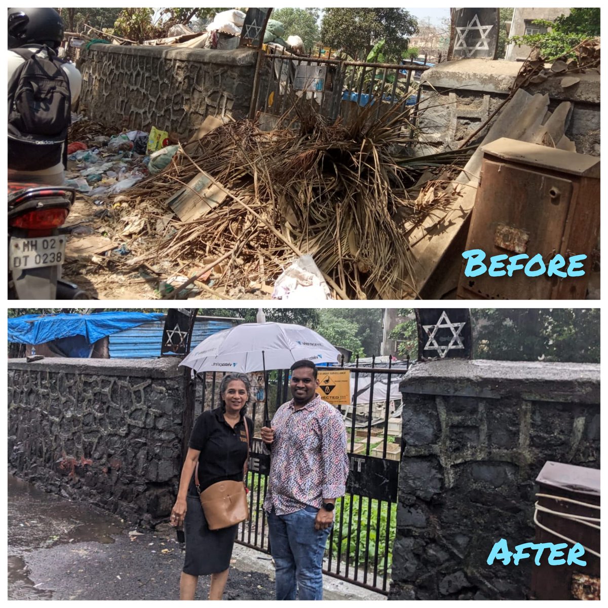 H west mumbai commendable effort to #cleanmumbai with support of @mybmc. It only needs  a  few dedicated mumbaikars like @lillianpais to bring about the change.. sure more will join in to #CleanUpMumbai @HeadMCF @MNCDFbombay