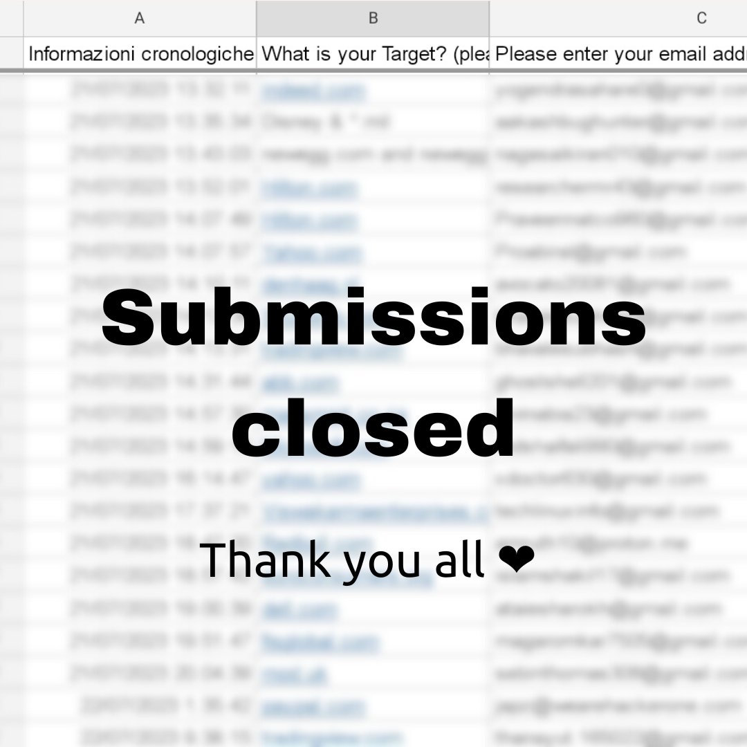 ReconOne_bk's tweet photo. Ok here we go! The first 5 of you will receive a confirmation email with all the details! Fresh subdomains coming soon for you! 💪
#bugbounty #trickest #subdomains https://t.co/Z70uwURd7I