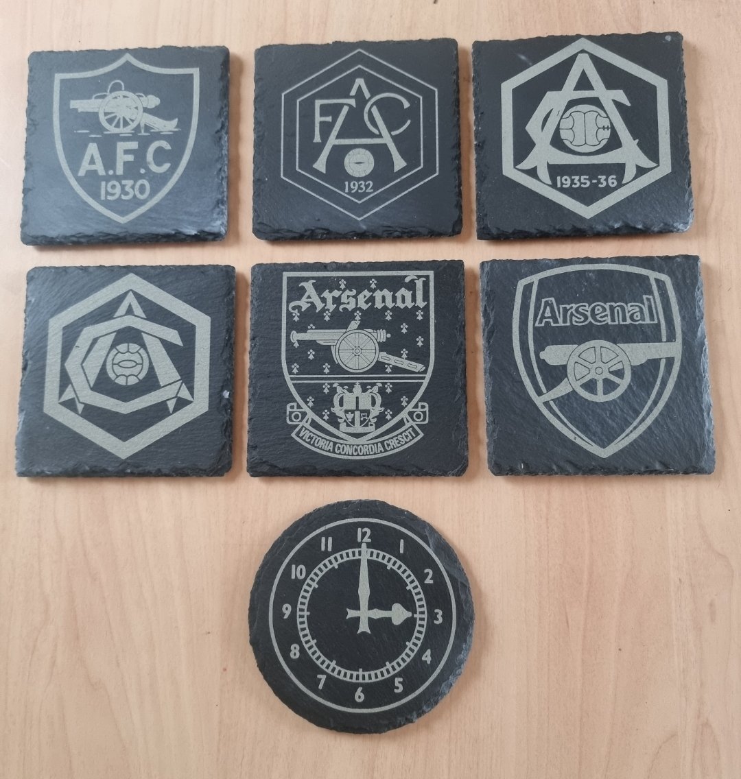 sliney66's tweet photo. 🚨 ⚠️ COMPETITION TIME ⚠️ 🚨 WIN A WALL CREST OF YOUR CHOICE AND SET OF SLATE COASTERS  IF ARSENAL SCORE 3 GOALS V MONACO (wed). JUST LIKE FOLLOW AND RETWEET TO ENTER. ALL AVAILIABLE FROM https://t.co/i6SqWXCBw2 
#Arsenal #AFC #EMIRATESCUP #GUNNERS #GOONERS #COYG https://t.co/piBEQCBjoC
