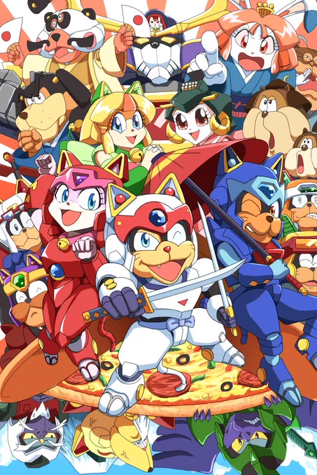 おっとどっこい過去!おっとどっこい未来![再掲] #キャッ党忍伝てやんでえ #SamuraiPizzaCats