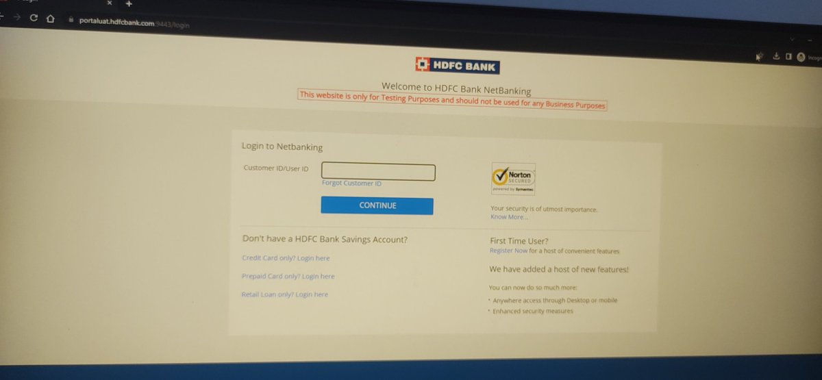 ganeshmoorthy's tweet photo. @HDFCBank_Cares @CarebyHDFC_HL Your UAT site meant for testing internally is available to public access.Make sure it's not happened https://t.co/PsyaF8QFx2 we can assure our personal info are not leaked @RBI https://t.co/zEv2bP1FUE