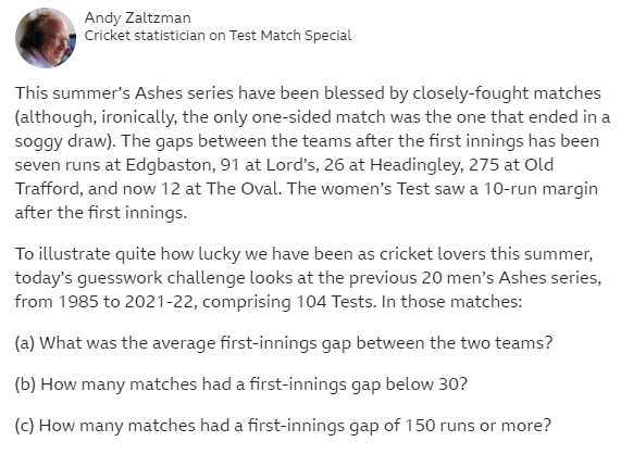 Test Match Special tweet media