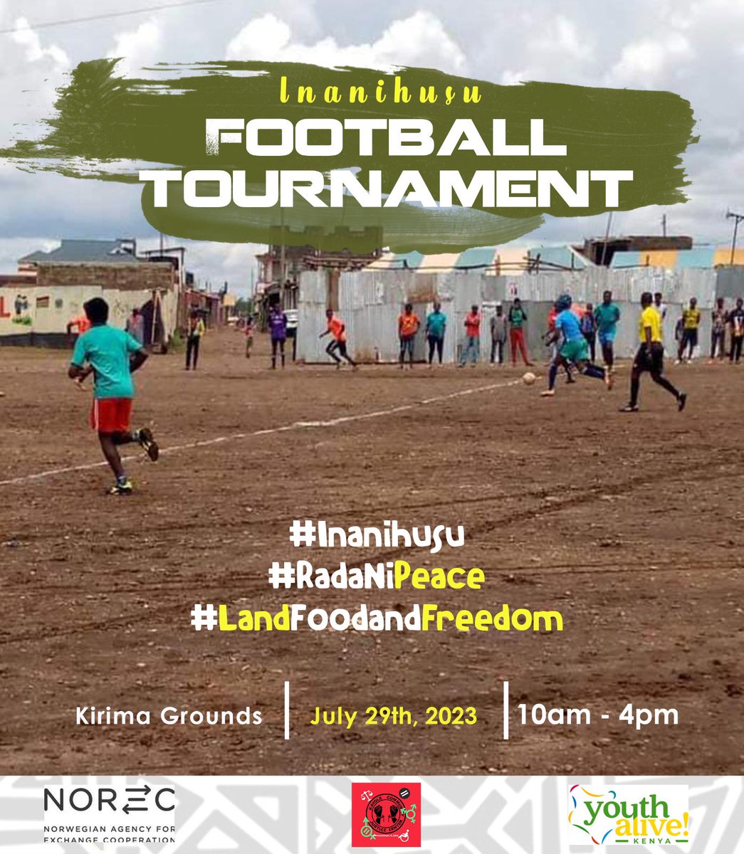 Onset at Kirima grounds supporting youth participation in political processes thru sport . #Inanihusu #RadaniPeace #Xchange @YouthAliveKenya @Norecno @FaithKasina @KayoleCJC @BBCSport @Shes4Sports @CapitalFMKenya