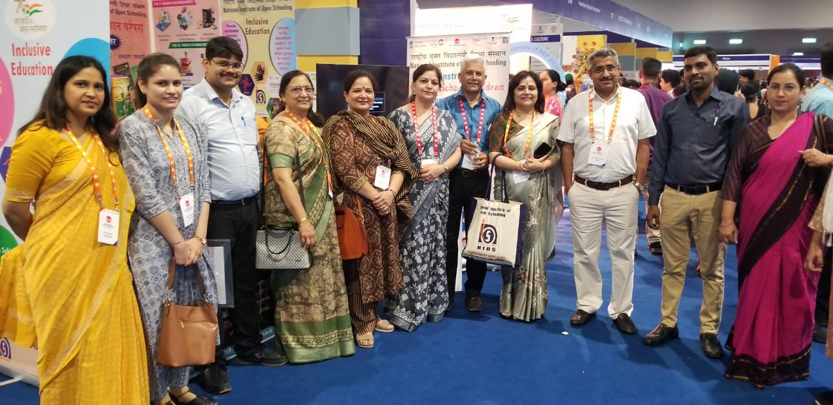 niostweet1's tweet photo. #NIOS exhibits its initiatives for implementation of NEP-2020 in alignment with Hon'ble @PMOIndia  vision of preparing future ready learners during Akhil Bharatiya Shiksha Samagam and 3rd anniversary of NEP 2020.

@EduMinOfIndia @ProfSarojSharma @DselEduMinistry @PIB_India https://t.co/C0F7Byvf0D
