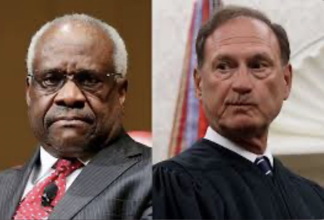 MadeInTheUSANJ's tweet photo. Congress has the responsibility to protect the citizens of our country from justices on the Supreme Court who act against the ethics they are bound by.

Who else thinks that the corrupt actions of justices Thomas and Alito should result in their immediate expulsion? 🤚🤚🤚 https://t.co/XDXAeqiYSV