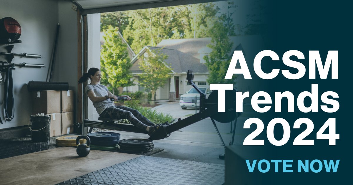 Fitness Pros: It's time to help us rank the top fitness trends for 2024! Complete the survey and share your thoughts to help shape the rankings + be entered to win prizes, including a $100 gift card! 
➡️ fal.cn/3AilJ

Results will be shared by <a href="/HFJonline/">ACSM's Health & Fitness Journal</a> #ACSMTrends
