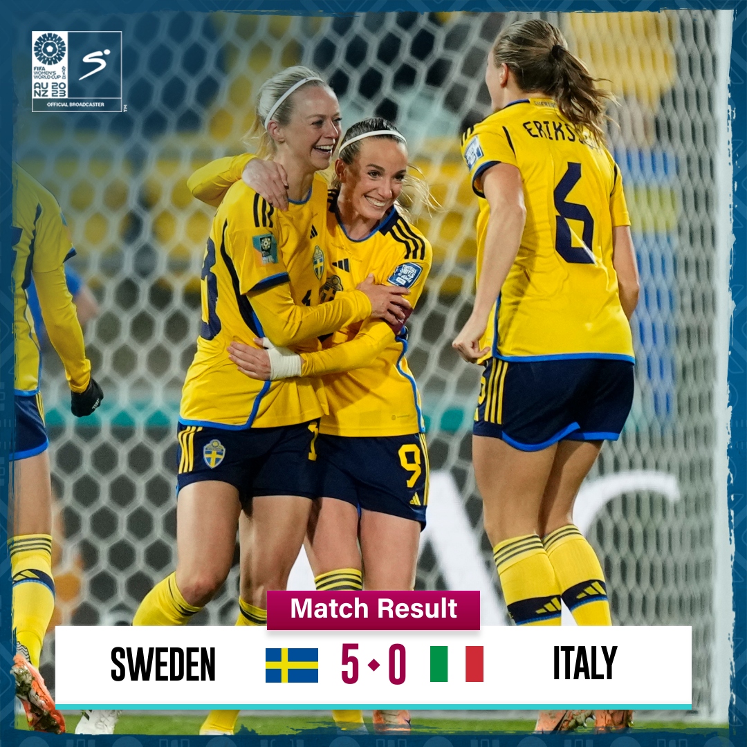 Sweden's win means Banyana and Italy will essentially square off on matchday three for a spot in the #FIFAWWC Round of 16 🍿