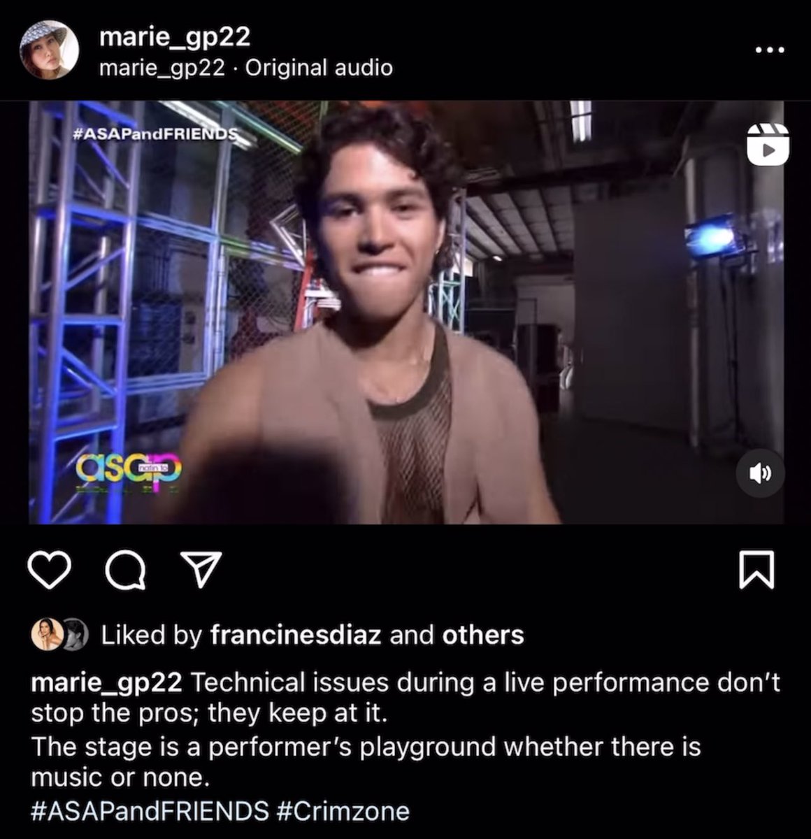kycinenews's tweet photo. 07.29.23 | IG Post: marie_gp22
Francine spotted liking Kyleโs recent ASAP performance for #ASAPandFRIENDS ๐
#KyCine | #AllTheLoveKYCINE
#KyleEcharri | #FrancineDiaz https://t.co/dPksQ8Upe0
