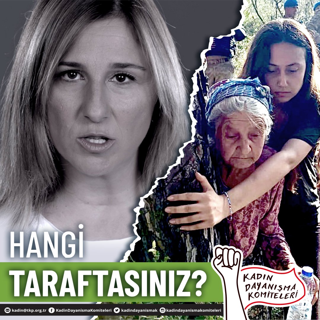 kadindayanismak's tweet photo. Bir tarafta “Doğal Hayatı Koruma Vakfı” üyesi olduğu halde orman katleden Limak Holding patronu… Diğer tarafta ağacına, ormanına sahip çıkan Akbelenli kadınlar…

Hangi taraftasınız?
#AkbelendenDefolLimak #AkbelenDirenisi https://t.co/zezB3RtGzO