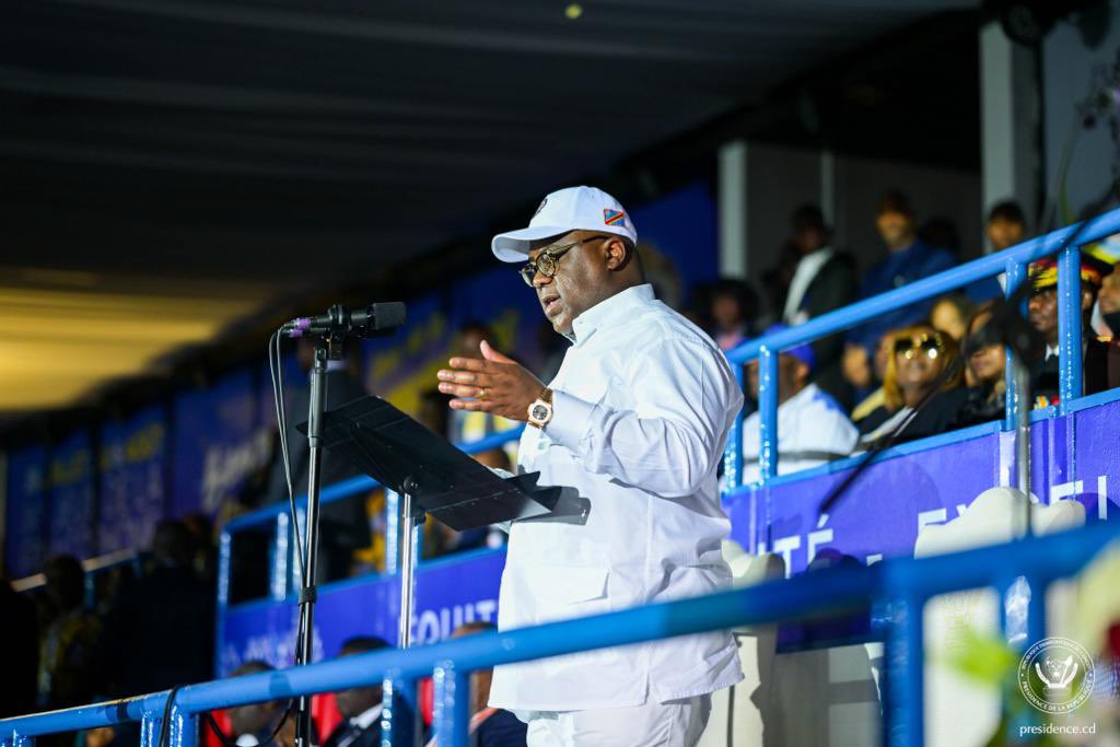 EmmanuelOsemba's tweet photo. Sincères félicitations à notre Président de la République, à tout notre gouvernement, à tout le comité d'organisation pour cette fierté nationale retrouvée. Vive la RDC ! Vive Son Excellence Félix Antoine Tshisekedi ! https://t.co/21sKASzuLi