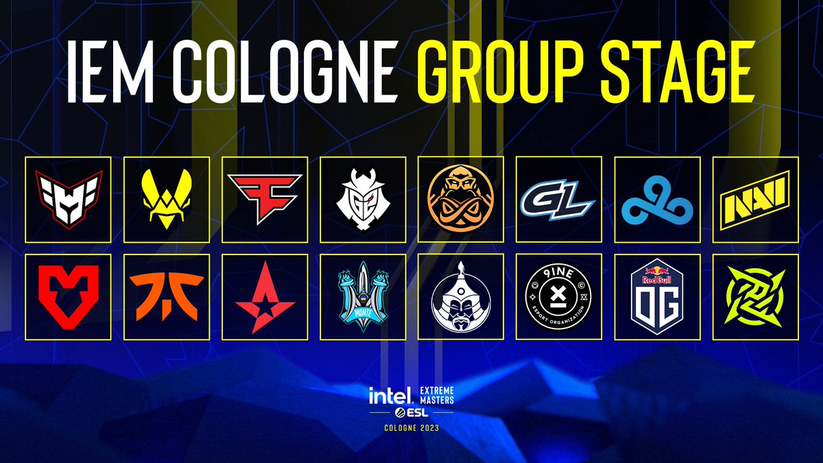 ESLCS's tweet photo. 16 teams.

6 spots in the Catherdral of Counter-Strike.

The #IEM Cologne Group Stage starts today. https://t.co/sbidbcUkBC