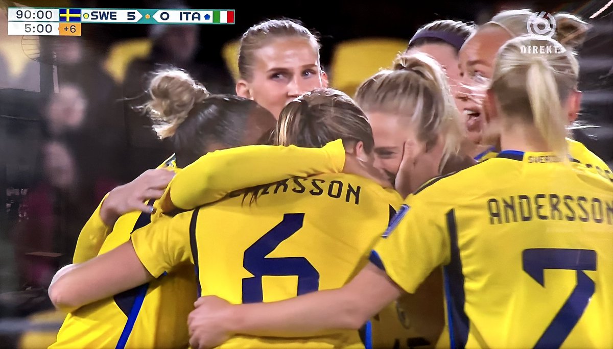 Sverige krossar Italien! Åttondelsfinalplatsen är fixad.  #SWE #FIFAWomensWorldCup2023