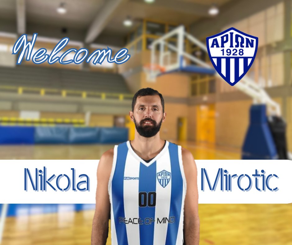ariongs1928's tweet photo. 💣 Nikola Mirotic and Arion Bc is a done deal.
🤝🏻 The 32 yo PF signed a 2-year contract for τις βενζίνες του and ένα τμήμα υποδομών.
#werisetogether #arionbc #Euroleague 🏀🔵 https://t.co/K9Bwnqbr5z