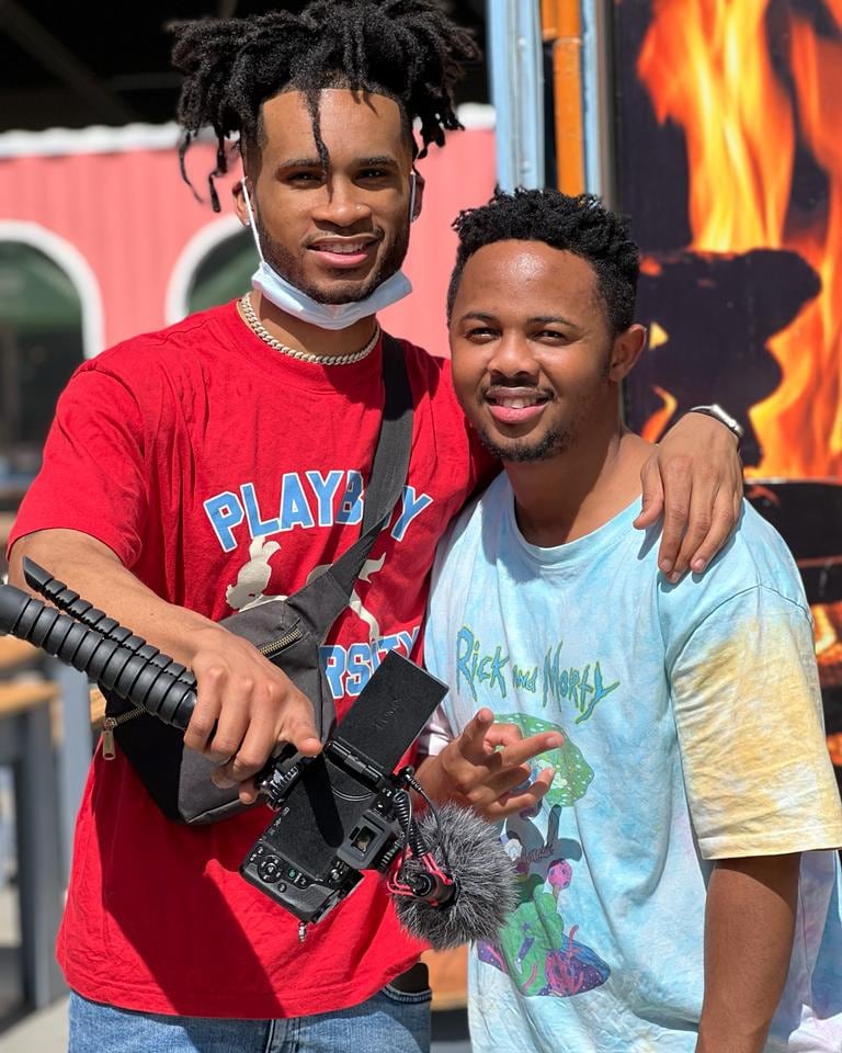 Last year I told mansa mayne from united states to come in Sa so we work together then he finally did and we started making vlogs on youtube that went really viral and Thank you bro