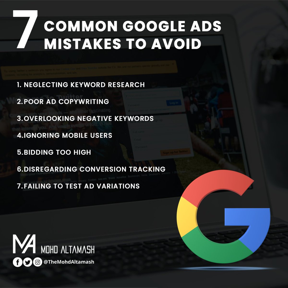 🔍 Searching for success in the realm of Google Ads? 🎯 Look no further!

#GoogleAdsMistakes #DigitalAdvertising #GoogleAds #AdCampaign #OnlineMarketing #PPC #SEM #KeywordResearch #BudgetingTips #DataDrivenMarketing #DigitalStrategy #AdWords #AvoidCommonMistakes #BusinessGrowth