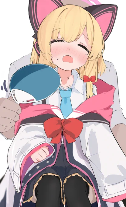 先生暑いよぉ… #ブルアカ