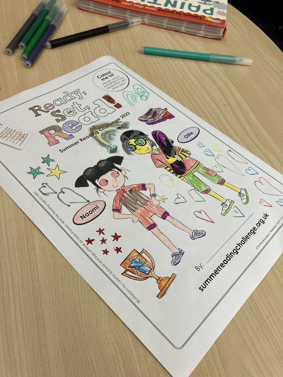 Benjamin_Scott's tweet photo. @Loretta_Schauer the little one had fun at the library colouring in your illustrations. Great to see your work in the ‘wild’ ❤️❤️❤️ https://t.co/Dl07YzxFsU