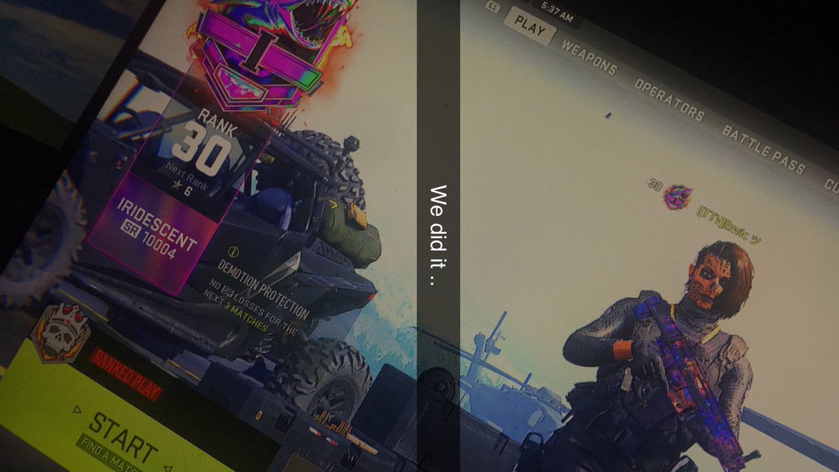 Envic__'s tweet photo. We did it … never touched ranked in this cod.. solo to 9850 from bronze! Shoutout to my boy @Trimmi3r ❤️❤️ everyone go check his channel out RIGHT NOW AND DROP A FOLLOW ! https://t.co/jUURPA7dft https://t.co/ThG0E7sfsM