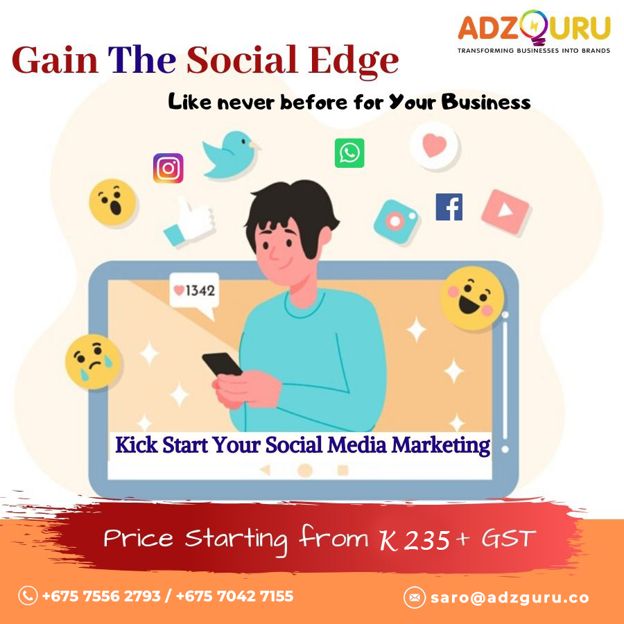adzguru's tweet photo. Start online promotion for your business with 𝐒𝐨𝐜𝐢𝐚𝐥 𝐌𝐞𝐝𝐢𝐚 𝐌𝐚𝐫𝐤𝐞𝐭𝐢𝐧𝐠 to generate more leads. Package starting from 𝐊 𝟐𝟑𝟓 + 𝐆𝐒𝐓. Get connected with Adzguru, Australia’s No 1 Digital Marketing Company.
Call +675 7556 2793 / +675 7042 7155 https://t.co/HGhu0SB8sz