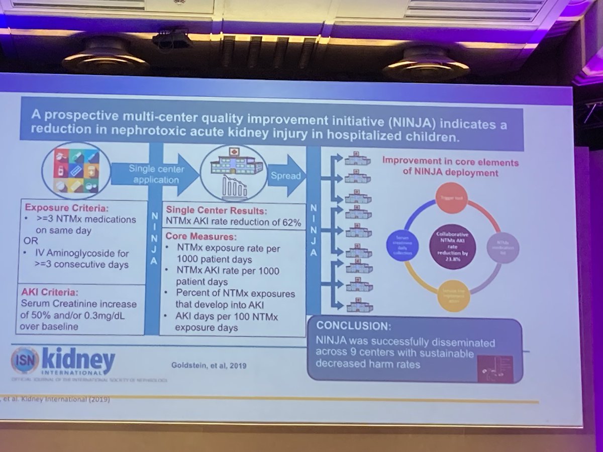mollmc1's tweet photo. Thought provoking talk on QI projects in NINJA &amp; how to prevent drug induced AKI @CritCareNephPed #CCNCLondon2023 
Do we need to be more NINJA
 @EMEESYkidney @PCCUatNCH @AndyWignell ? https://t.co/p3FhDUfGnx