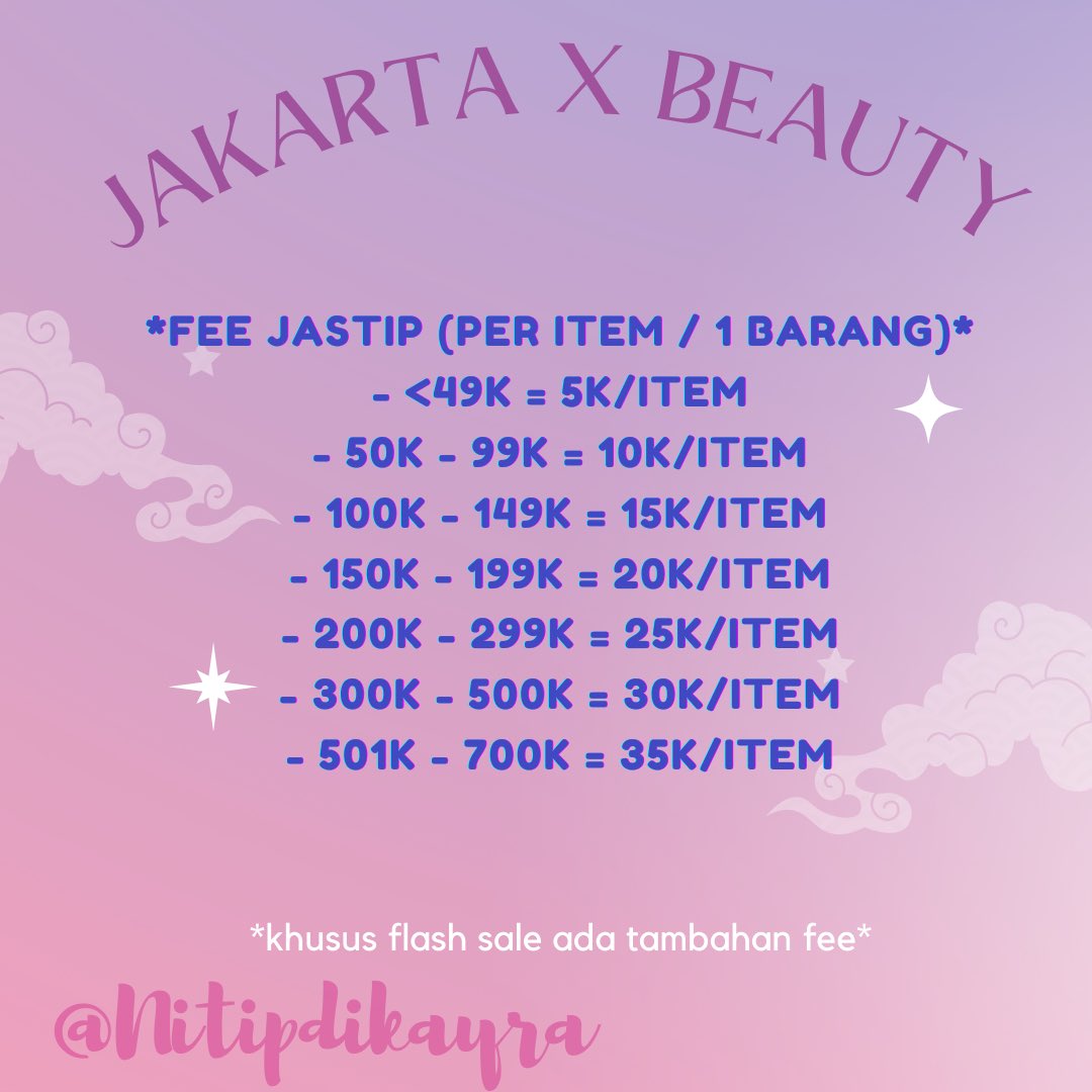 kaaayrr_'s tweet image. [Bismillah Help RT🙏💖]

Hallo semuanya👋 Nitipdikayra bakal hadir di JXB 2023 nihh😍💖
Seperti biasa JXB hadir dengan berbagai macam promo yang tentu aja murce2 banget shaay‼️💖🥹

Buat kalian yg gabisa dateng ke jxb boleh banget jastip diaku yaah!
fee start 5k 🫶🏻
