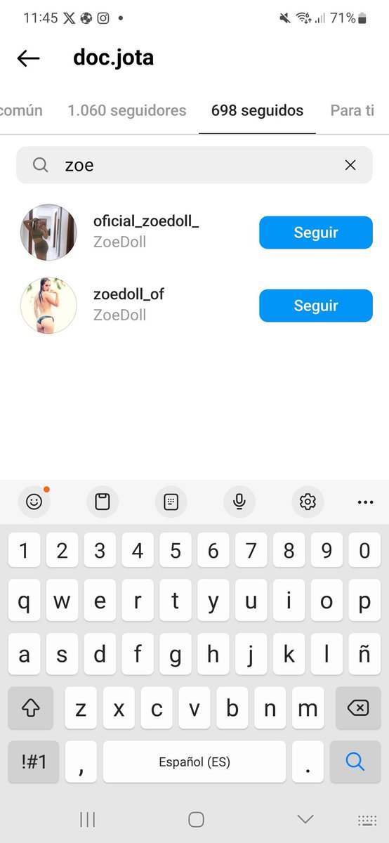 Lo que el famoso moralista Doc Jota tendria que explicar es por que en su insta de knowledge de rap y moralidad solo sigue a pavas en bikini , actrices porno y algun rapero. Que por twitter se llena mucho la boca señalando estas cosas. Me da a mi que es un pajero lleno de odio.
