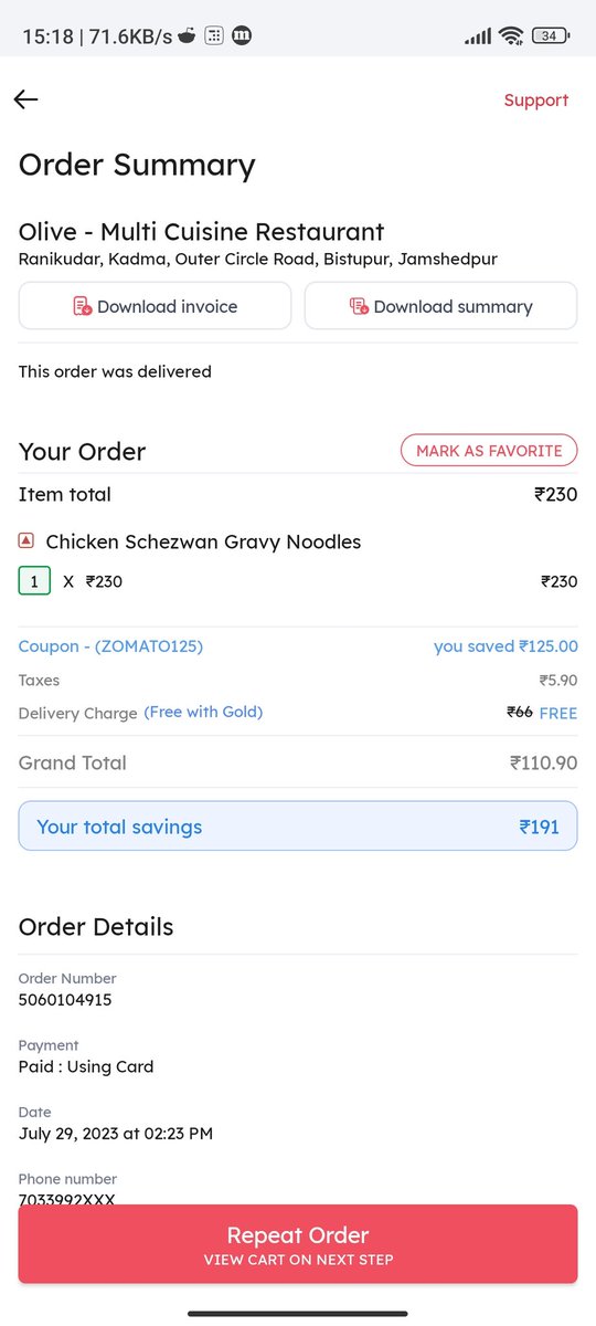 ayushksep's tweet photo. @zomatocare I ordered chicken they gave me veg chowmin 
What's wrong with it ??
I want my full refund https://t.co/4JfPkVvd5j
